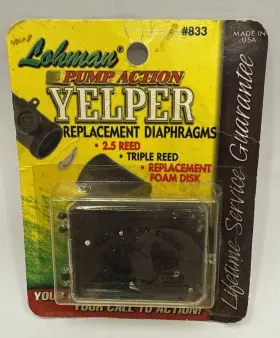 Lohman 049464008337 Lohmans Turkey Pump Action Yelper Replacement Diaphragms #833 Hunting Clucking Lohman 049464008337 Lohmans Turkey Pump Action Yelper Replacement Diaphragms #833 Hunting Clucking