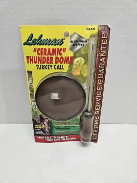 Lohman 049464008597 Ceramic Thunder Dome Turkey Call 859 Aluminum Striker New Sealed Lohman 049464008597 Ceramic Thunder Dome Turkey Call 859 Aluminum Striker New Sealed