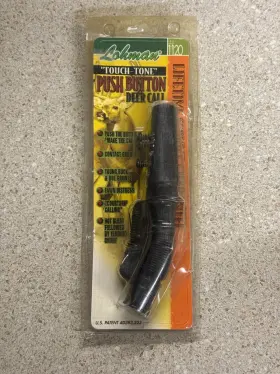 Lohman 049464011207 Vintage Deer Call 1120 Inch Touch-tone Push Button Buck Grunt Tube New