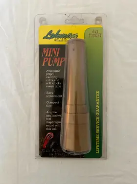 Lohman 049464048234 Mini Pump Turkey Call #823 Compact Diaphragm Realistic Sounds Adjustable Lohman 049464048234 Mini Pump Turkey Call #823 Compact Diaphragm Realistic Sounds Adjustable