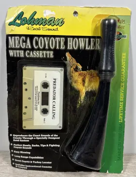 Lohman 049464102851 Mega Coyote Howler Locator Predator Hunting Call #285 Usa Vtg With Cassette