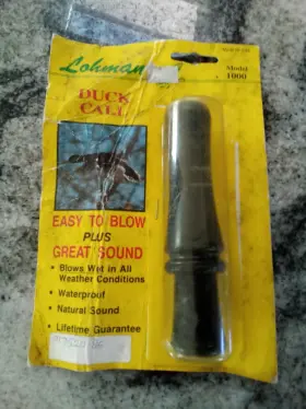 Lohman 049464120008 Vtg Circa 1970s Lohmans Duck Call High Impact Molded 4 3/4 Inch Black Mod. 1000