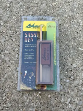 8721 Lohman Sassy Hen Wood Turkey Box Push Call #8721