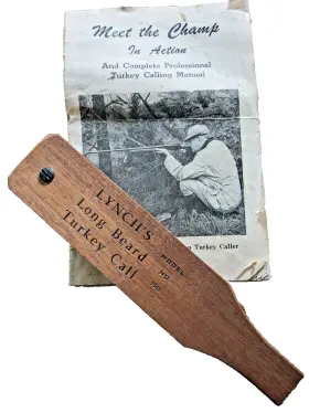 Lynch 089797015008 Lynchs Long Beard Turkey Call Box Model No. 150 With Calling Manual