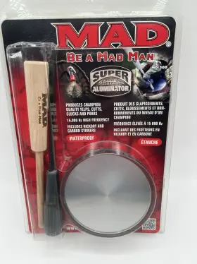 Mad 071617024222 Super Aluminator Md300 Turkey Call Hickory And Carbon Strikers New
