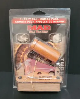 Mad Md-320k Turkey Call Combo Pack Hatchet Box And Hawk Screamer