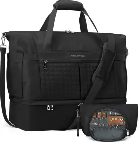 Maelstrom 850051415151 Gym Bag For Women 40l Travel Duffel With Shoes Black