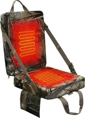 Mds0243-camo Mdstop Heated Hunting Seat Cushion With Backrest Adjustable Camouflage