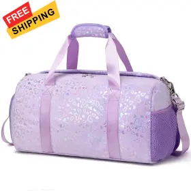 Ktb-u14-pu Meisohua Duffel Bag For Girls Fluffy Ballet Dance One Size Furry Purple
