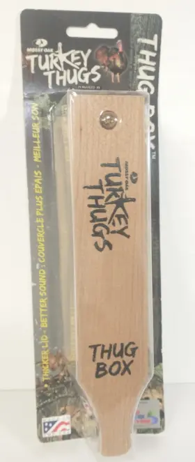 Mossy Oak 040191993057 Turkey Thugs Box Call Quaker Boy Wooden Hunter Hunting Gift New Sealed Mossy Oak 040191993057 Turkey Thugs Box Call Quaker Boy Wooden Hunter Hunting Gift New Sealed