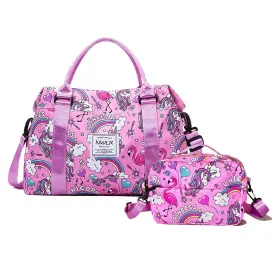 20116 Nwlr Travel Duffle Bag Weekender Overnight W-rainbow Unicorn Toiletry 20116 Nwlr Travel Duffle Bag Weekender Overnight W-rainbow Unicorn Toiletry