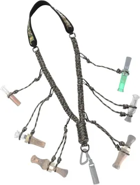 Pamase 711181084283 Duck Call Lanyard - 10 Or 12 Loops Whistle Hunting Accessories With
