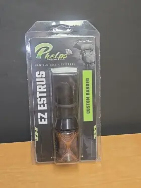 Phelps Game Calls 851182007345 E-z-estrus Cow Elk Call Custom Banded Wood Stain / Black