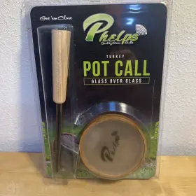Phelps Quality Game Calls 843380144915 New- Glass Over Turkey Pot Call Nib Phelps Quality Game Calls 843380144915 New- Glass Over Turkey Pot Call Nib