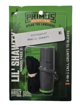 00757 Primos Lilft Shawty Hands Free Buck And Doe 5-in-1 Grunt Bleat Call Hunting 00757 Primos Lilft Shawty Hands Free Buck And Doe 5-in-1 Grunt Bleat Call Hunting