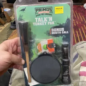 Primos 010135001018 Hunting Talk N Turkey Pak Call Set Mouth Pot Crow Bonus Ol Betsy Lot