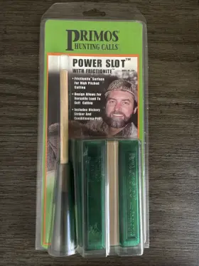 Primos 010135002381 Power Slot With Frictionite #238 Turkey Call Green Striker New Free Ship