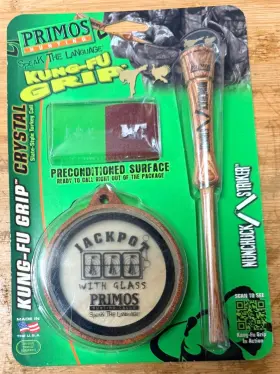 Primos 010135002503 Vintage Kung-fu Grip Friction Turkey Call Pre-owned Primos 010135002503 Vintage Kung-fu Grip Friction Turkey Call Pre-owned