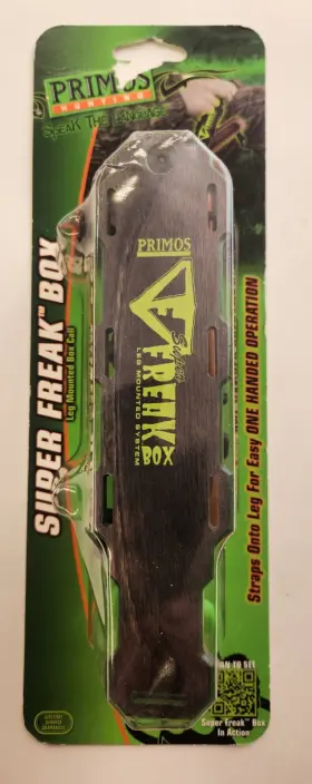 Primos 010135002718 Super Freak Box Call Leg Mounted System Mahogany Wood Turkey Caller Primos 010135002718 Super Freak Box Call Leg Mounted System Mahogany Wood Turkey Caller