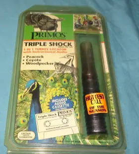 Primos 010135003296 Triple Shock # 329 Turkey Call Locator 3 In 1 Peacock Coyote Woodpecker Primos 010135003296 Triple Shock # 329 Turkey Call Locator 3 In 1 Peacock Coyote Woodpecker