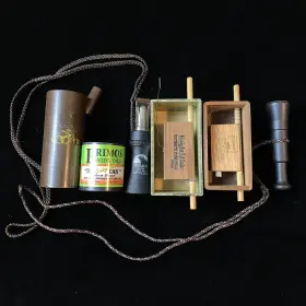 Primos 010135007119 Inch The Original Can Estrus Bleat Deer Turkey Crow Owl Duck Call Lot Primos 010135007119 Inch The Original Can Estrus Bleat Deer Turkey Crow Owl Duck Call Lot