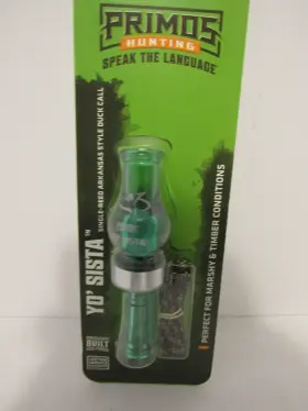Primos 010135008598 Hunting 859 Yoft Sista Single-reed Arkansas Style Duck Call Primos 010135008598 Hunting 859 Yoft Sista Single-reed Arkansas Style Duck Call