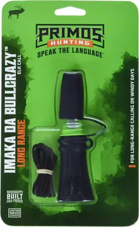 Primos 010135009410 Imaka Da Bullcrazy Long Range Elk Call Hunting New Model 941 In Pack