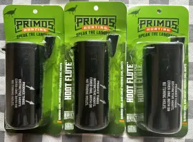 Primos 313050046097 New - Lot Of 3 Hunting Hoot Flute Owl Call Turkey Locater