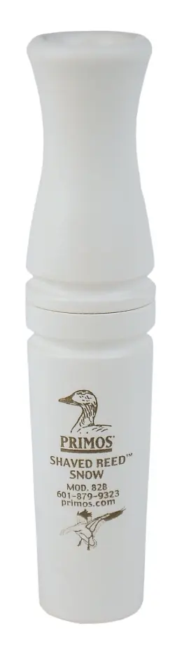 B0013r881c Primos Hunting 828 Goose Call Shaved Reed Snow White - Realistic Easy Volume