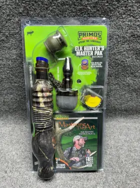 Primos Hunting 010135009434 Elk Hunters Master Pack Bugle Hoochie Mama Cow Call Reed Dvd