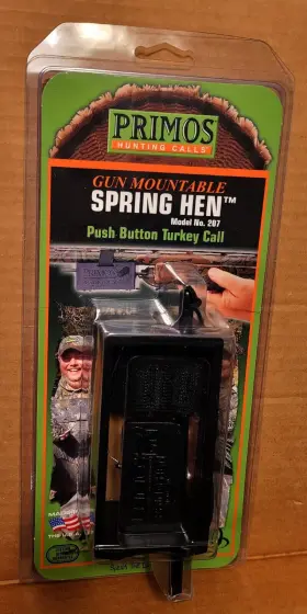 Primos Hunting Calls 010135002077 New Gun Mountable Spring Hen #207 Push Button Turkey Call Primos Hunting Calls 010135002077 New Gun Mountable Spring Hen #207 Push Button Turkey Call