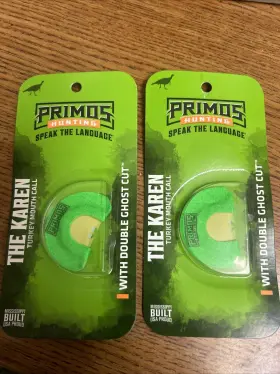 Ps1264 Primos Lot Of 2 Hunting The Karen Hen House Turkey Mouth Call - Ps1264 Primos Lot Of 2 Hunting The Karen Hen House Turkey Mouth Call -