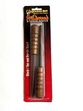 Quaker 040191166178 Boy Wildwood Striker Series - Black / Tan And Purple Heart Turkey Call