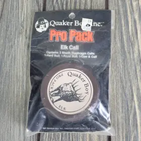 Quaker 040191411087 1987 Boy Pro 3 Pack Elk Call Mouth Diaphragm Herd/royal Bull Cow/calf New Quaker 040191411087 1987 Boy Pro 3 Pack Elk Call Mouth Diaphragm Herd/royal Bull Cow/calf New
