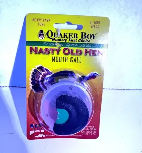 11109 Quaker Boy Old Boss Hen Turkey Mouth Call 11109 Quaker Boy Old Boss Hen Turkey Mouth Call