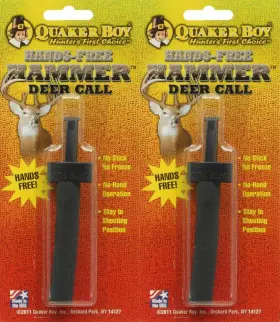 92616 Quaker Boy Hands Free Hammer Deer Call Hunting White Tail Buck Grunt 92616 Quaker Boy Hands Free Hammer Deer Call Hunting White Tail Buck Grunt