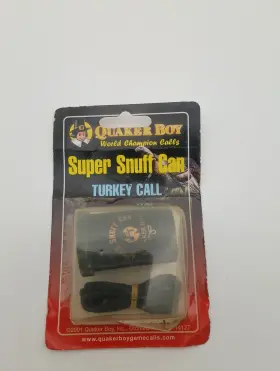 Quaker Boy 040191126004 Vintage Nos Super Snuff Can Turkey Call