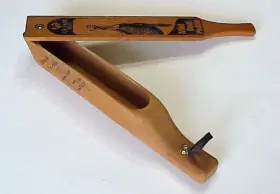 Quaker Boy 040191136300 Vtg Signed Dick Kirby 1995 Mini Boat Paddle Turkey Call Ne Bowhunter Quaker Boy 040191136300 Vtg Signed Dick Kirby 1995 Mini Boat Paddle Turkey Call Ne Bowhunter