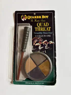 Quaker Boy 040191136386 Quad Threat Pro Hunter Series Turkey Call - Brand New Quaker Boy 040191136386 Quad Threat Pro Hunter Series Turkey Call - Brand New