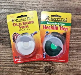 Quaker Boy 040191191057 2 Pack Turkey Mouth Call Old Boss Hen And Screaminft Green Hecklinft Quaker Boy 040191191057 2 Pack Turkey Mouth Call Old Boss Hen And Screaminft Green Hecklinft