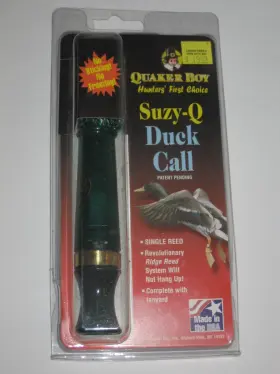 Quaker Boy 040191226216 Suzy Q Duck Call Single Reed Revolutionary Ridge
