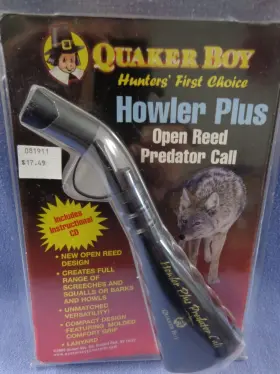 Quaker Boy 040191626016 Howler Plus Open Reed Predator Call With Instructional Cd