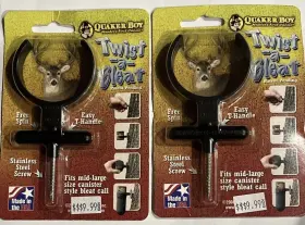 Quaker Boy 040191926239 Twist-a-bleat For Mid-large Size Canister Style Bleat Call Lot Of 2 Quaker Boy 040191926239 Twist-a-bleat For Mid-large Size Canister Style Bleat Call Lot Of 2