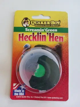 11203 Quaker Boy Screamin Green Hecklin Hen Turkey Mouth Call - 11203 Quaker Boy Screamin Green Hecklin Hen Turkey Mouth Call -