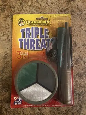 13637 Quaker Boy Triple Threat 3 In 1 Turkey Call - 13637 Quaker Boy Triple Threat 3 In 1 Turkey Call -