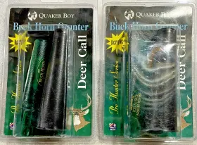 92612 Quaker Boy Lot Of 2 New In Package Buck Horn Grunter Deer Call Pro Hunter Series 92612 Quaker Boy Lot Of 2 New In Package Buck Horn Grunter Deer Call Pro Hunter Series