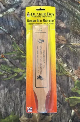 Ad20918 Quaker Boy - Grand Old Master Turkey Box Call Cherry Lid 2 Sided Poplar Ad20918 Quaker Boy - Grand Old Master Turkey Box Call Cherry Lid 2 Sided Poplar