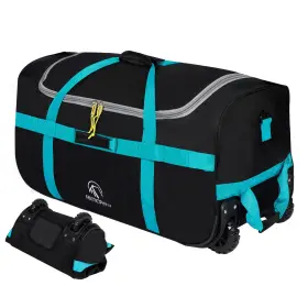 Rc17205 Redcamp 85l/120l/140l Foldable Duffle Bag With Wheels 85l Black Small