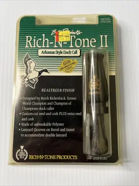 Rt2-rxi Rich N Tone 039421100310 Ii World Champion Duck Call Realtree Camo Arkansas Style