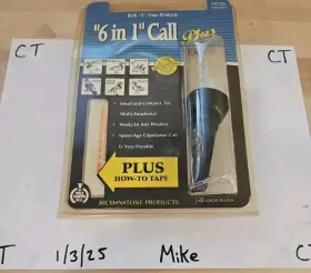 Ht-pt1 Rich-n-tone Products Vintage 6-n-1 Call Plus Duck Whistle With Cassette Rnt Ht-pt1 Rich-n-tone Products Vintage 6-n-1 Call Plus Duck Whistle With Cassette Rnt